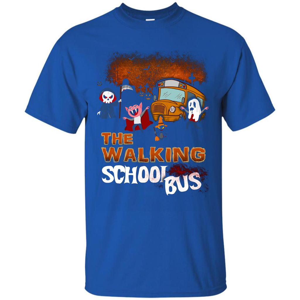 Halloween T-shirt The Walking School Bus T-shirt Royal