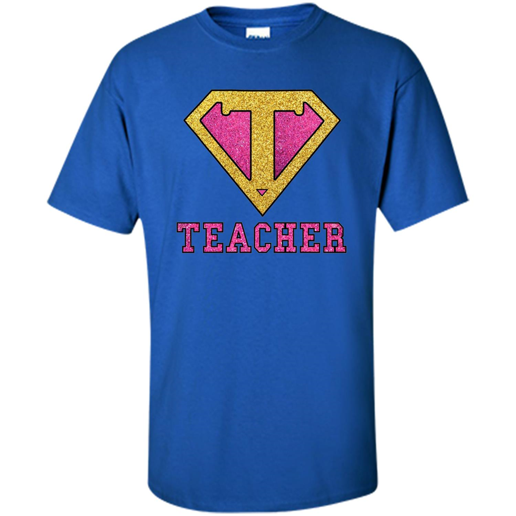 Super Hero Teacher T-shirt Royal