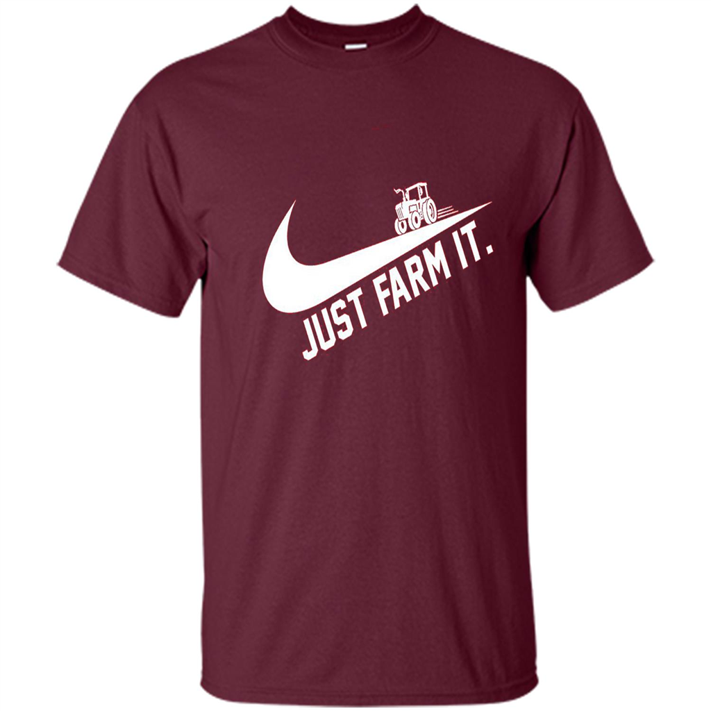 Farmer T-shirt Just Farm It Maroon