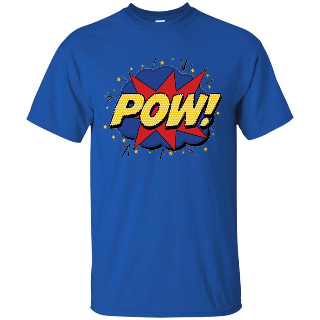 POW Comic Book Bubble T-shirt Royal