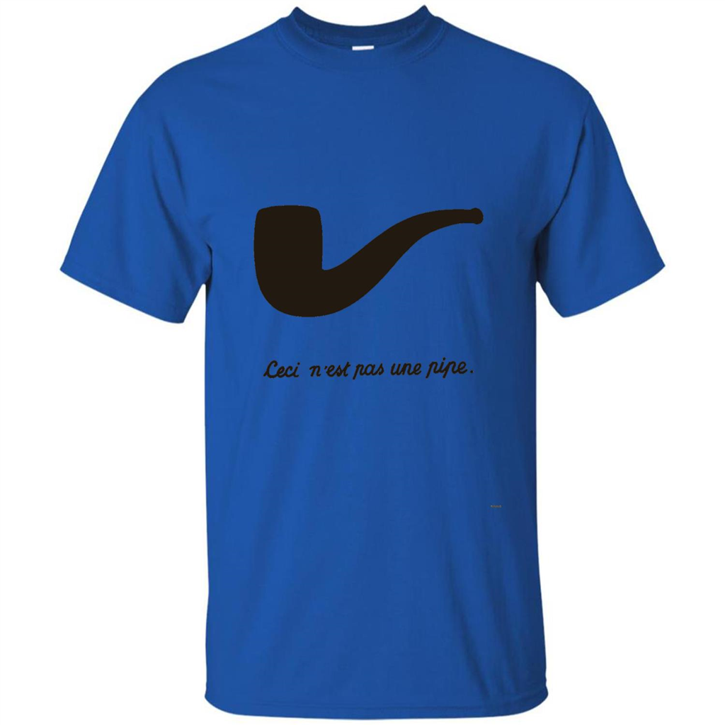 Ceci N'est Pas Une Pipe T-Shirt Royal