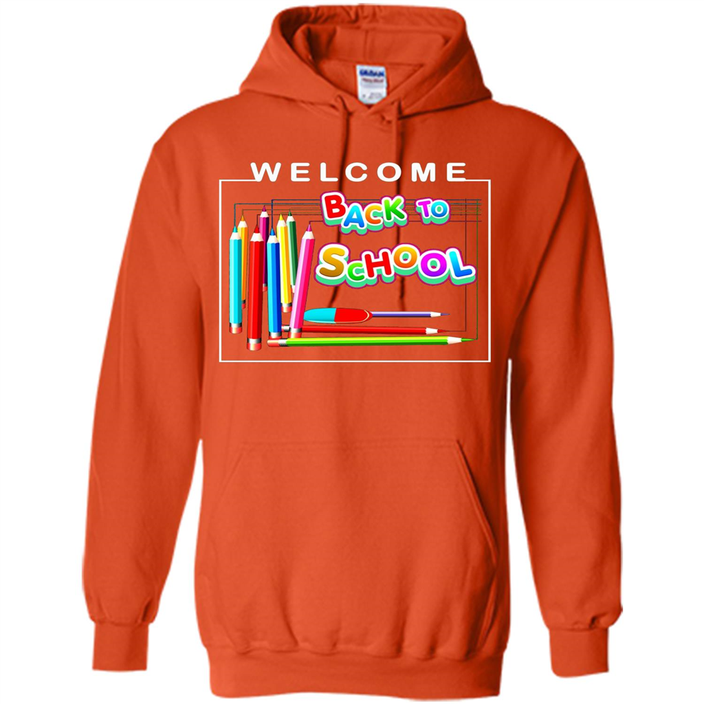 Welcome Back to School T-shirt School Day T-shirt Orange