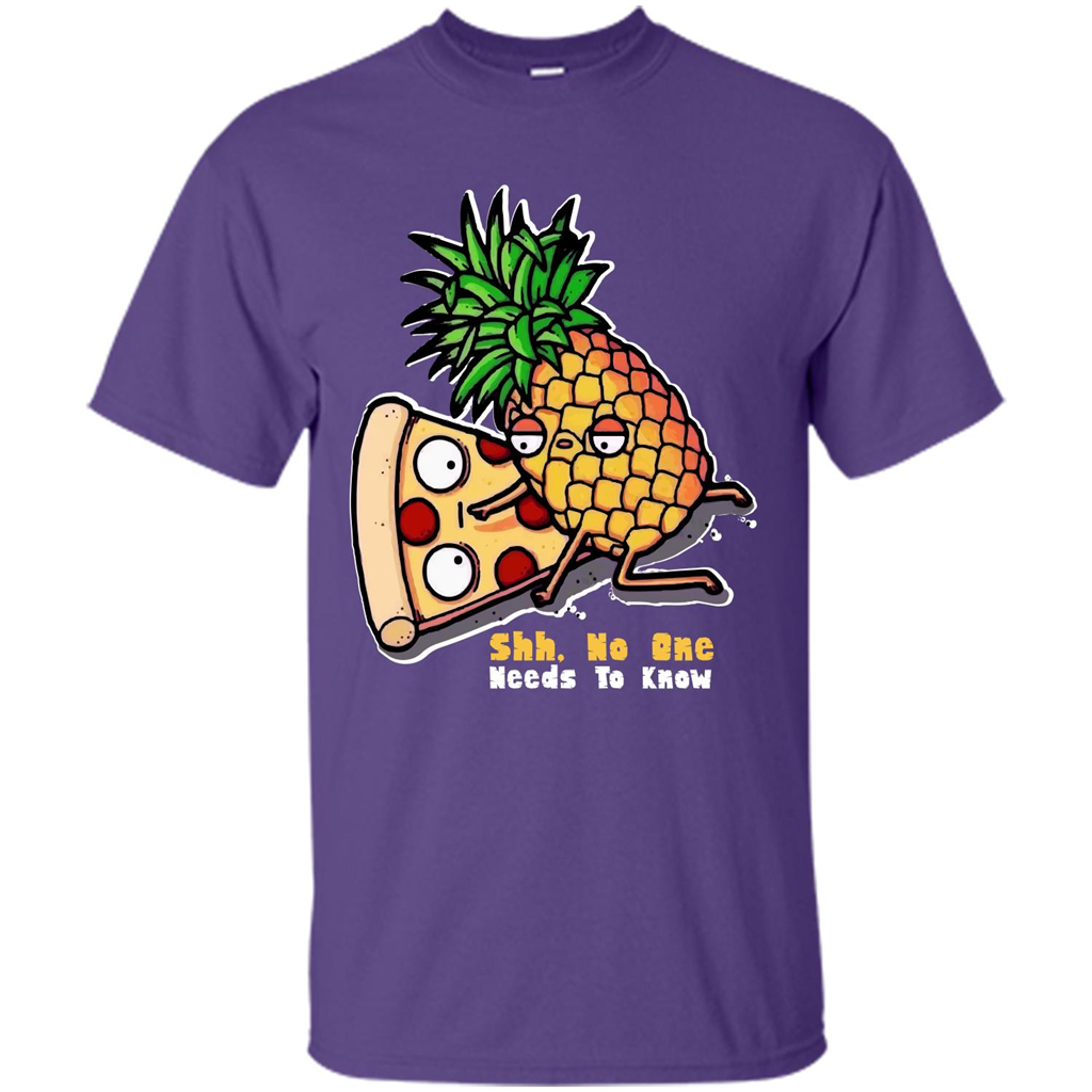 Pizza. Shh, No One Needs To Know T-shirt Purple