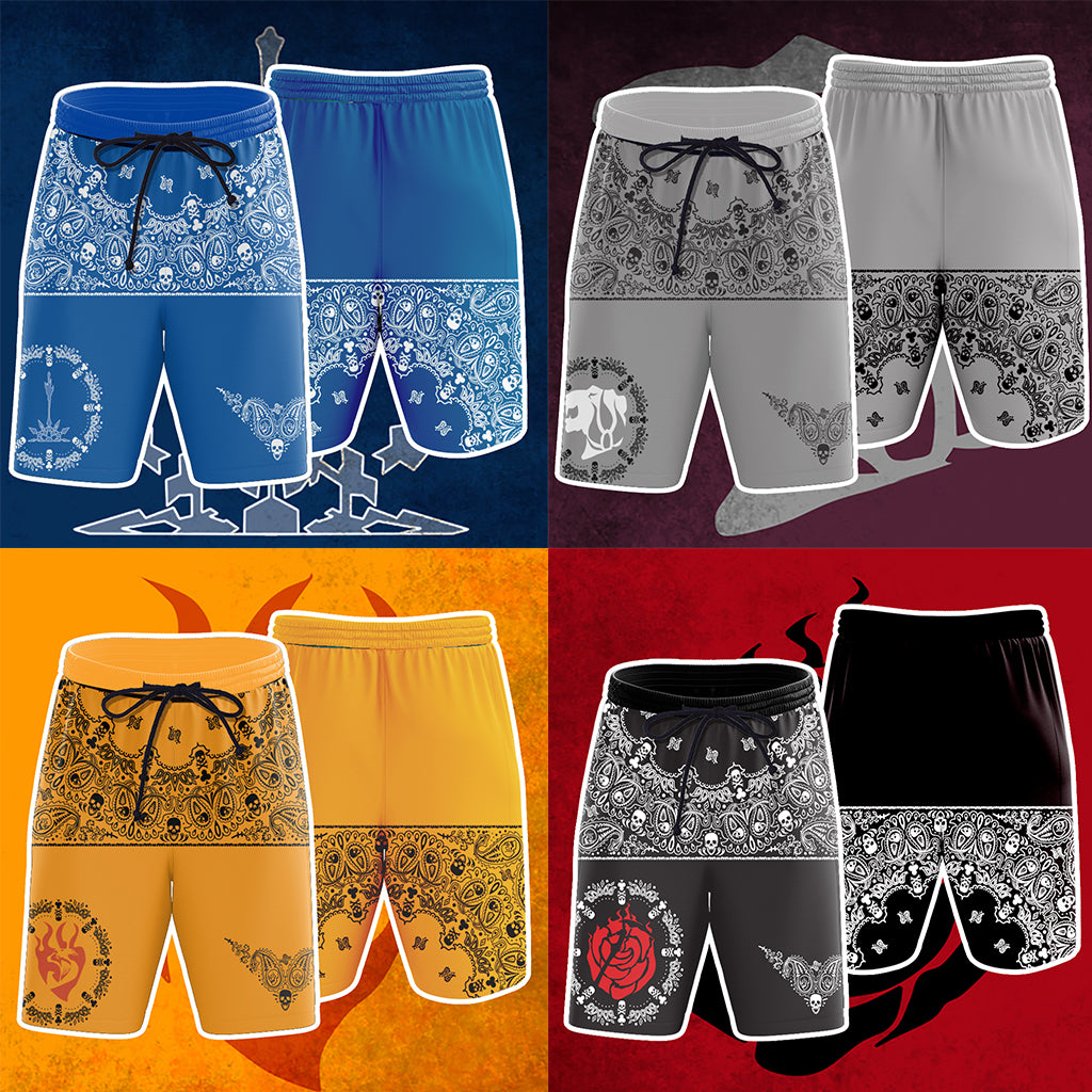 RWBY House Rose Honor Loyalty Sacrifice Beach Short