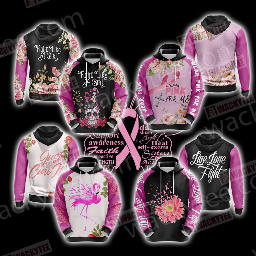 Breast Cancer - Fight Like A Girl 3D Hoodie