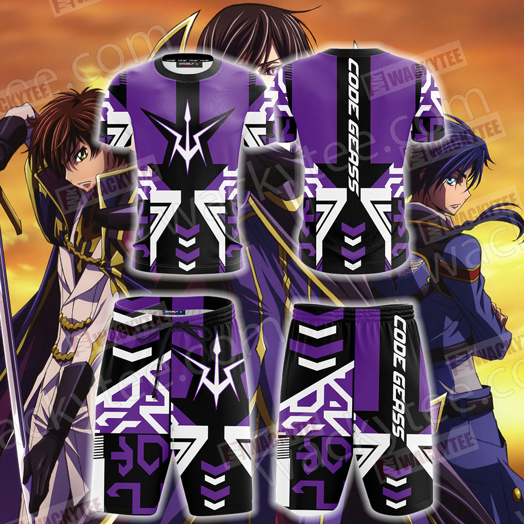 Code Geass Symbol Of The Black Knights Unisex 3D Beach Shorts
