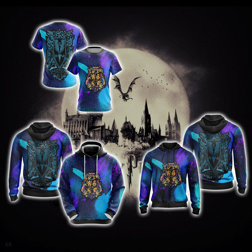 Wise Like A Ravenclaw Harry Potter New Style Unisex Zip Up Hoodie