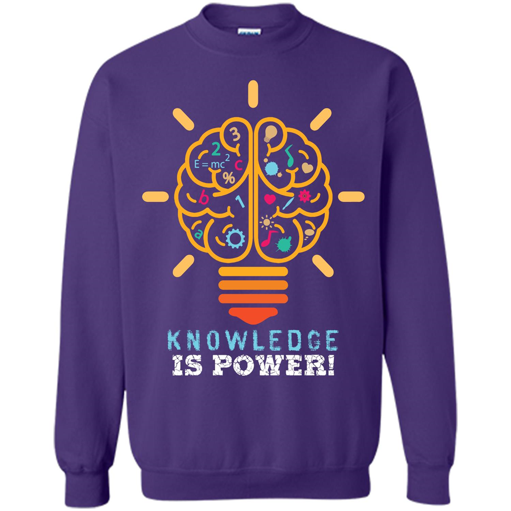 Student T-shirt Knowledge Is Power T-shirt Orange