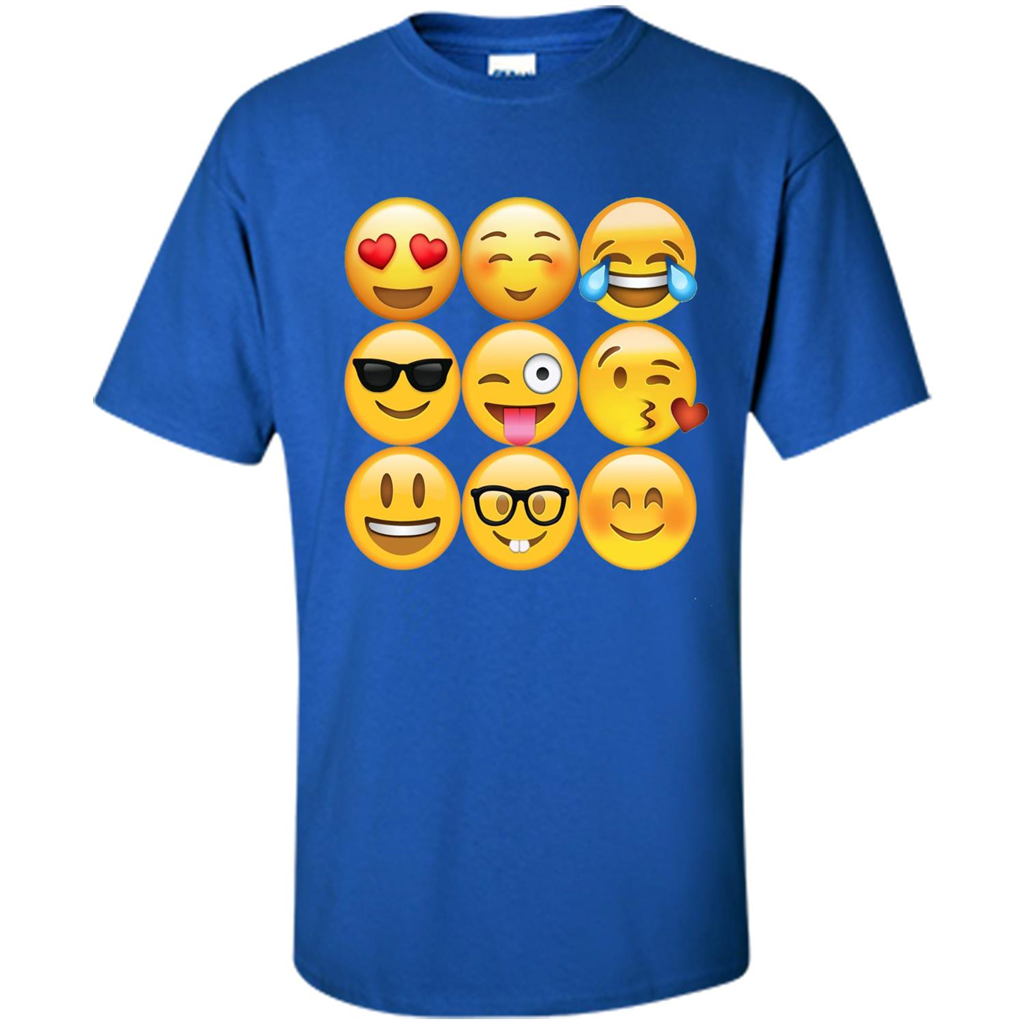 Cute Emoji T-shirt Royal
