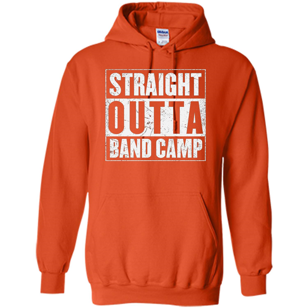 Straight Outta Band Camp T-shirt Camping T-shirt Orange