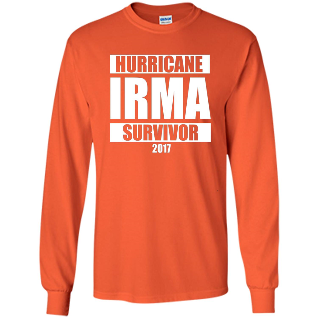 Hurricane Irma Survivor T-shirt 2017 Orange