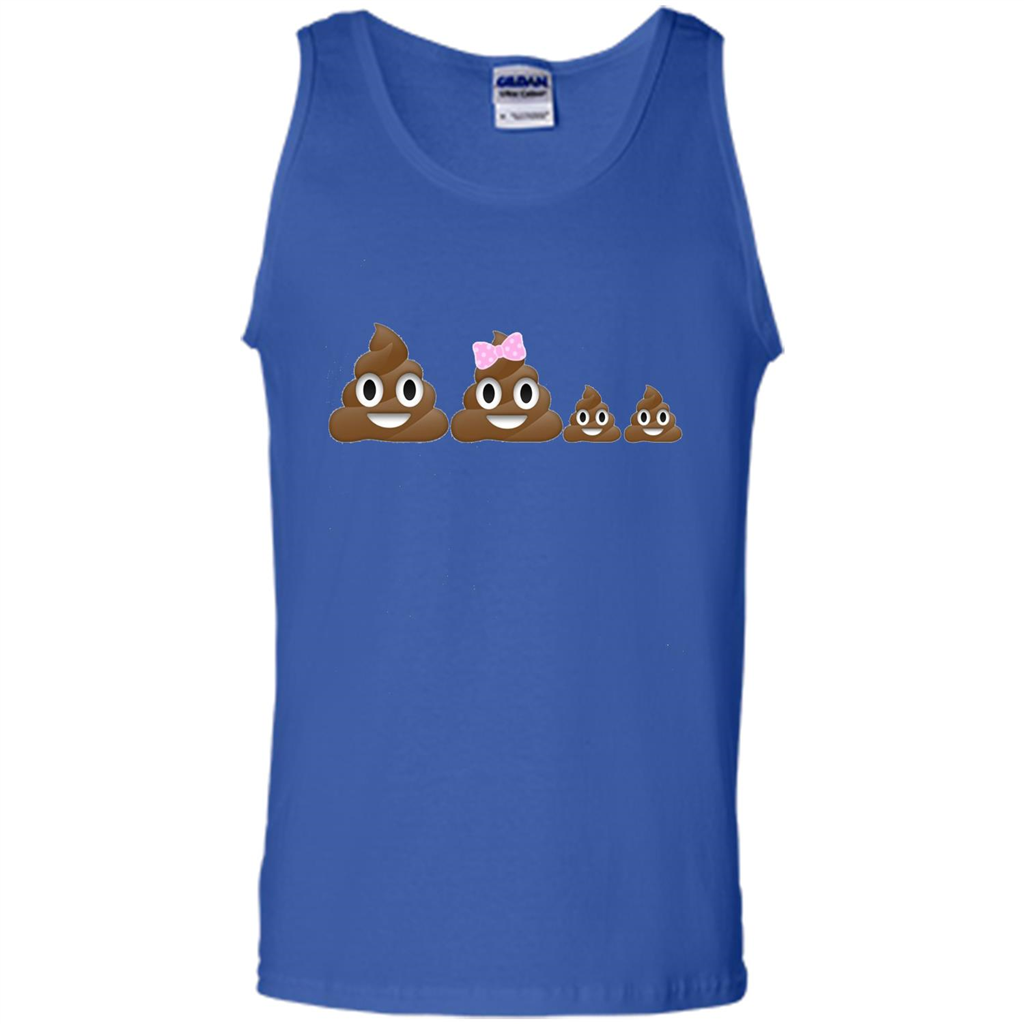 Poop Family Emoji Emoticon Smiley T-shirt Royal