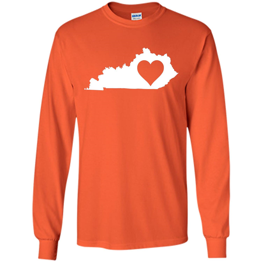 Kentucky Love T-Shirt Kentucky State T-shirt Orange