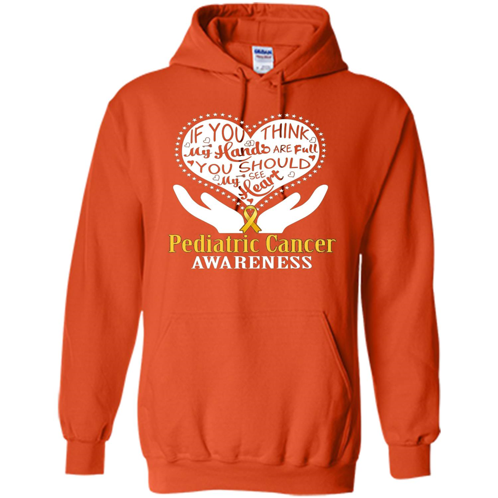 Pediatric Cancer T-shirt Raise Awareness Orange