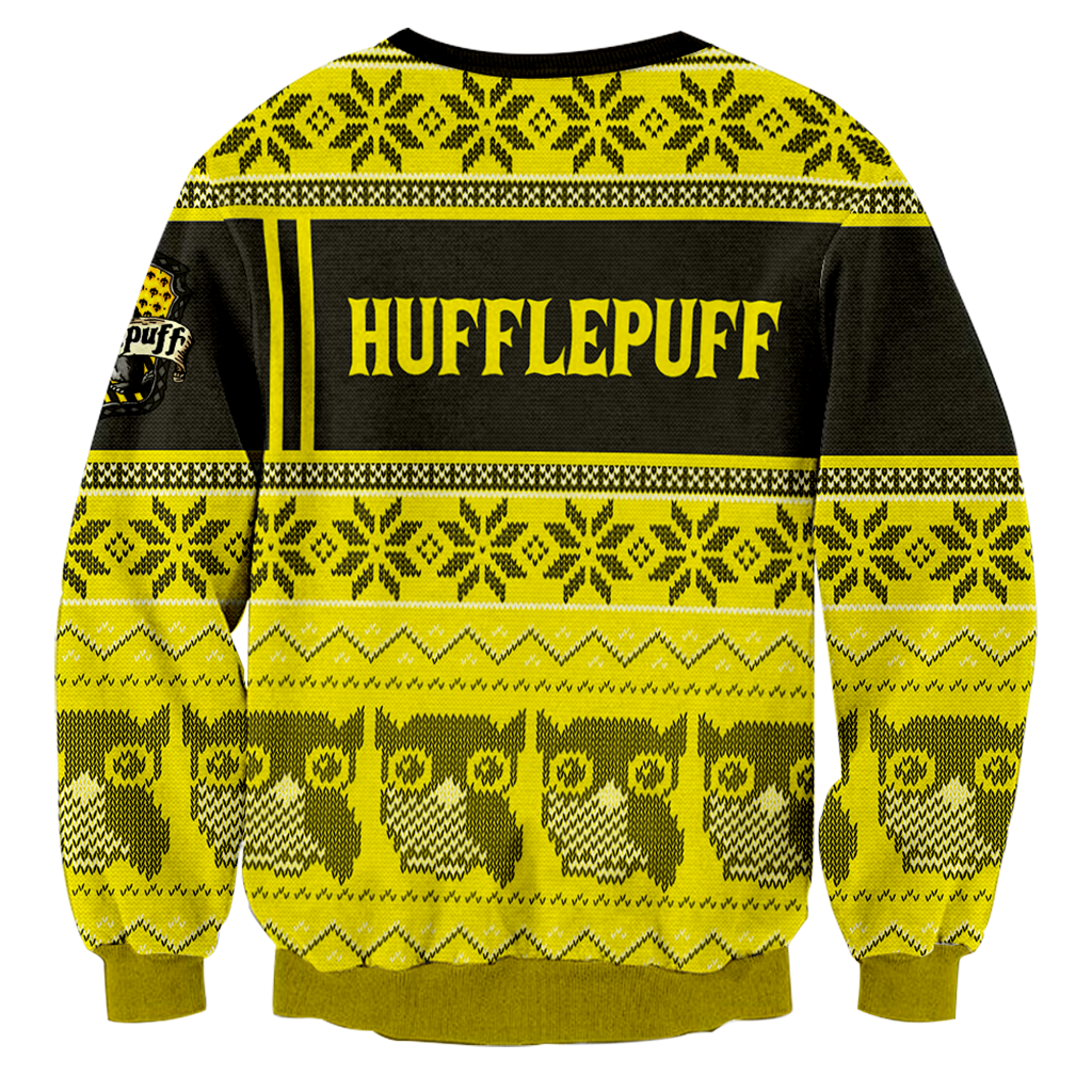 Hufflepuff Harry Potter Ugly Christmas 3D Sweater