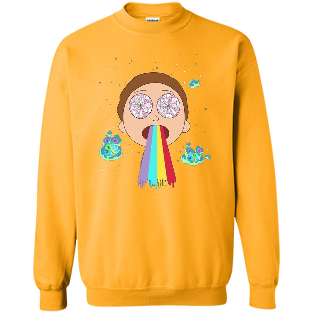 Cartoon Lovers T-shirt Space Morty Gold