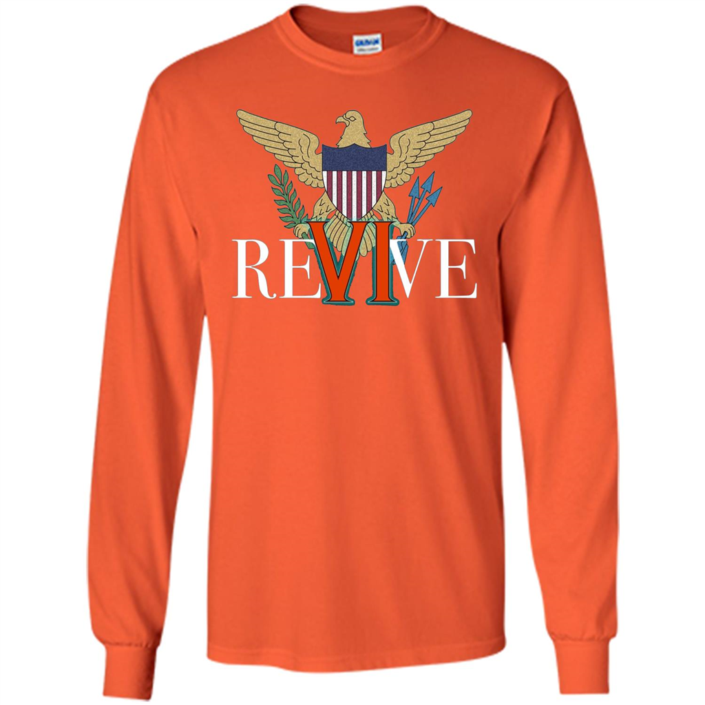 Revive the VI US Virgin Islands Strong T-shirt Orange