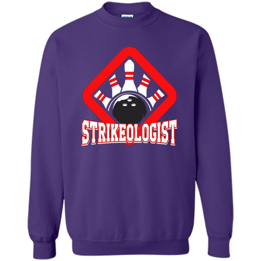 Strikeologist Bowling T-shirt For Bowling Lover Orange