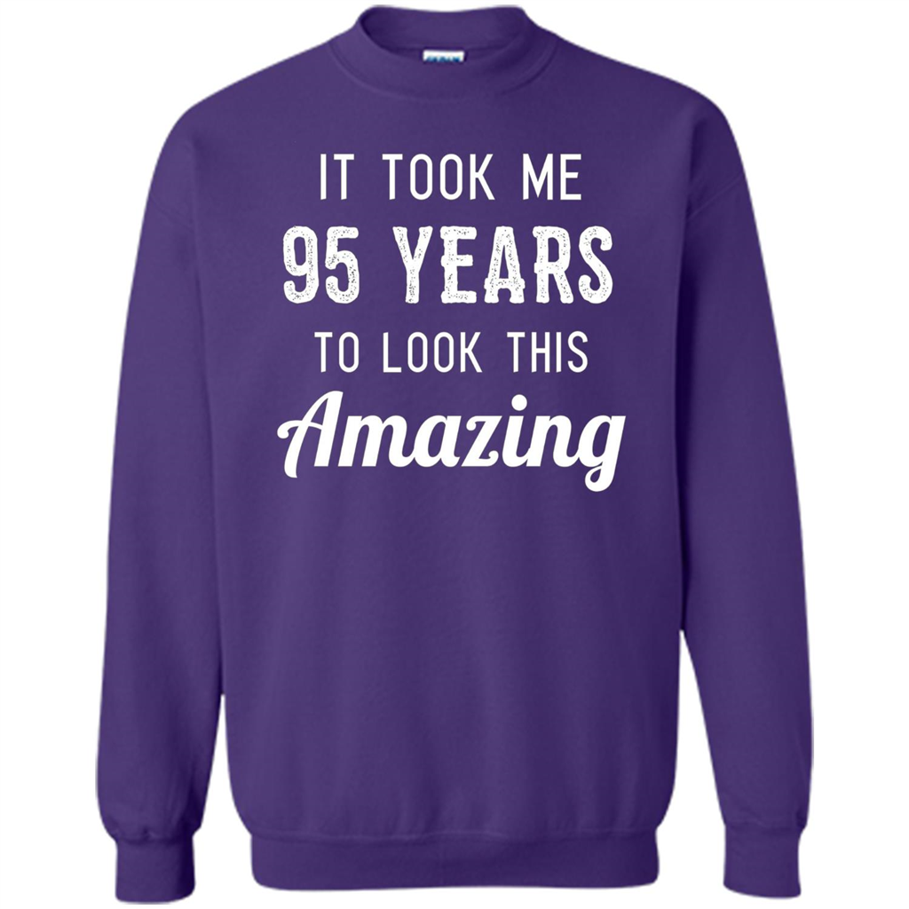 Funny 95th Birthday T-shirt Look This Amazing Orange