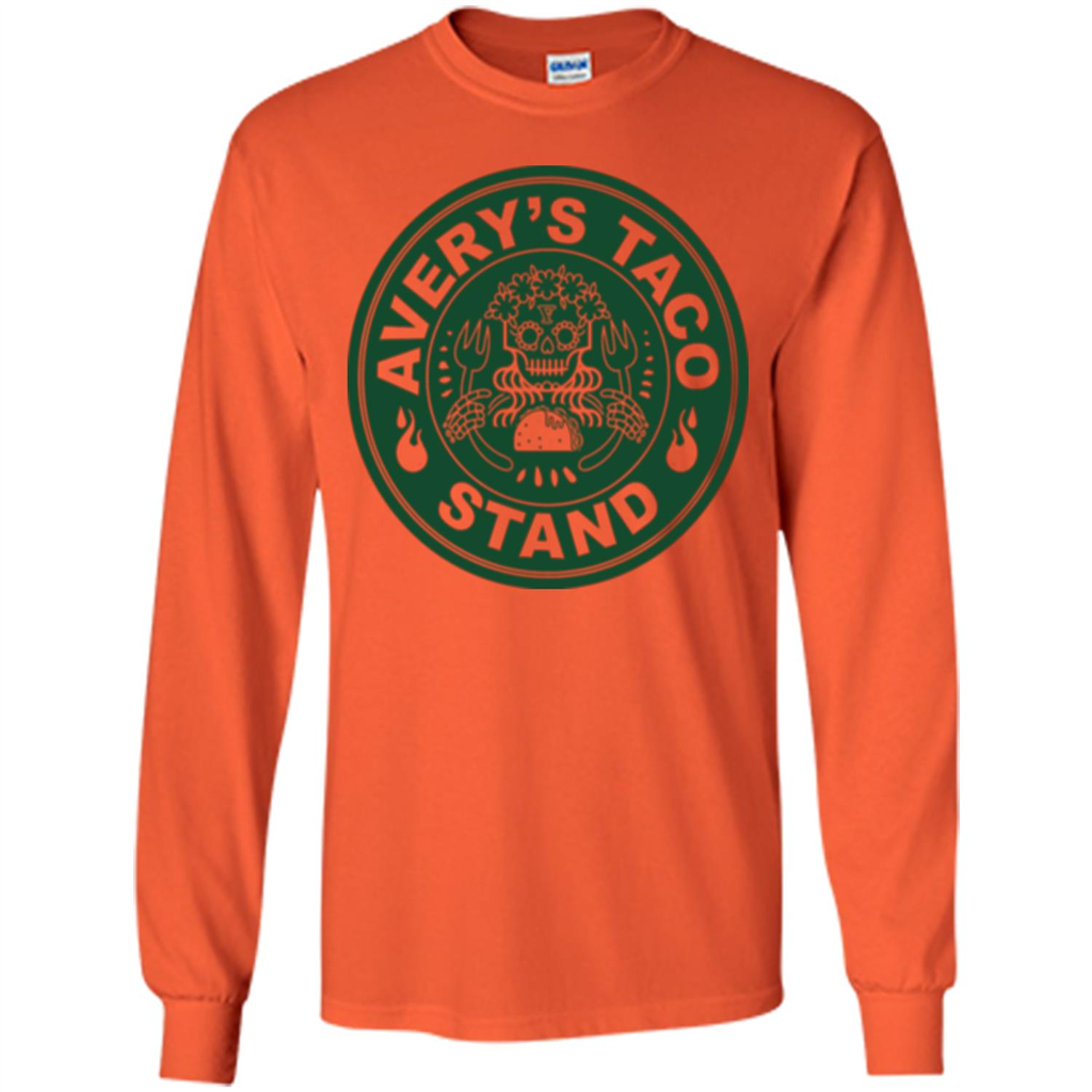 Avery's Taco Stand Green T-shirt Orange