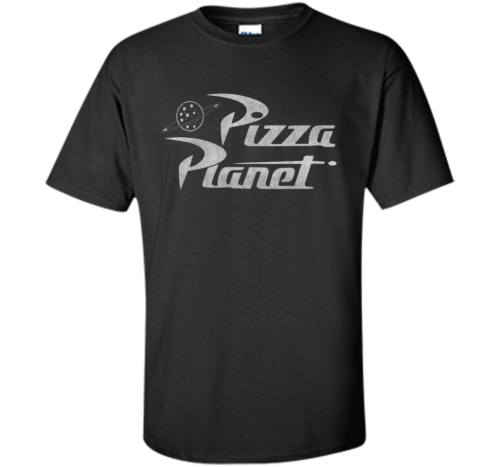 Pizza Planet Logo Graphic T-shirt Black S