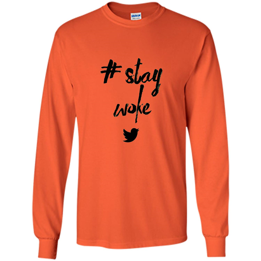 Black Lives Matter T-Shirt Stay Woke Orange