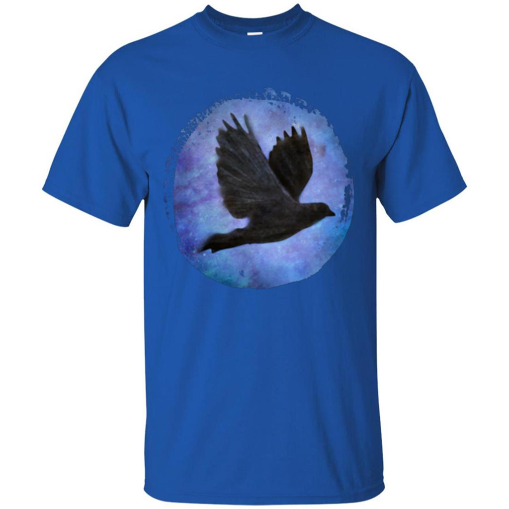 Raven In Flight T-shirt Royal