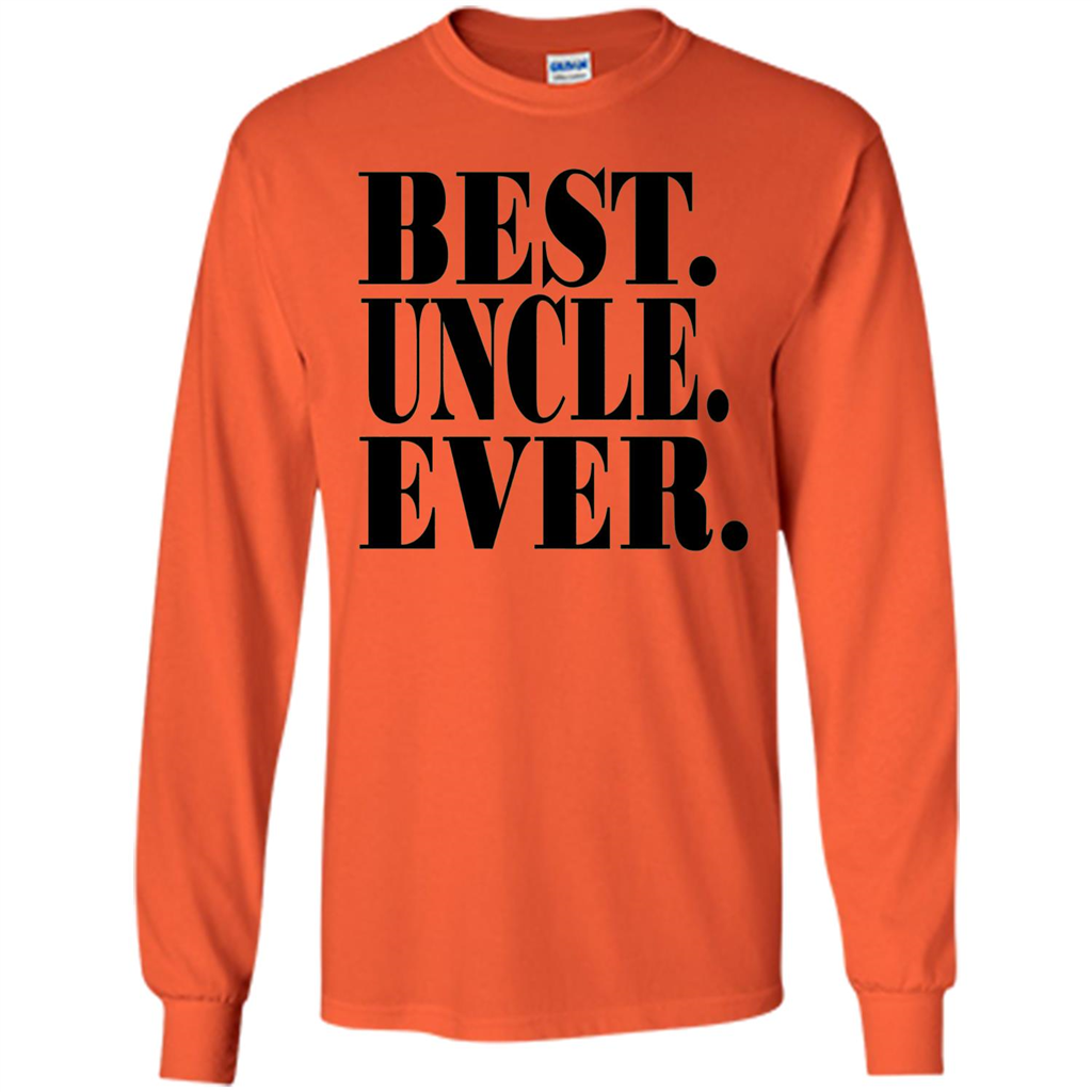 Best Uncle Ever T-shirt Orange