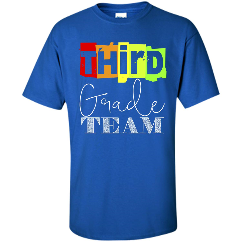 Third Grade Team T-shirt School Day T-shirt Royal