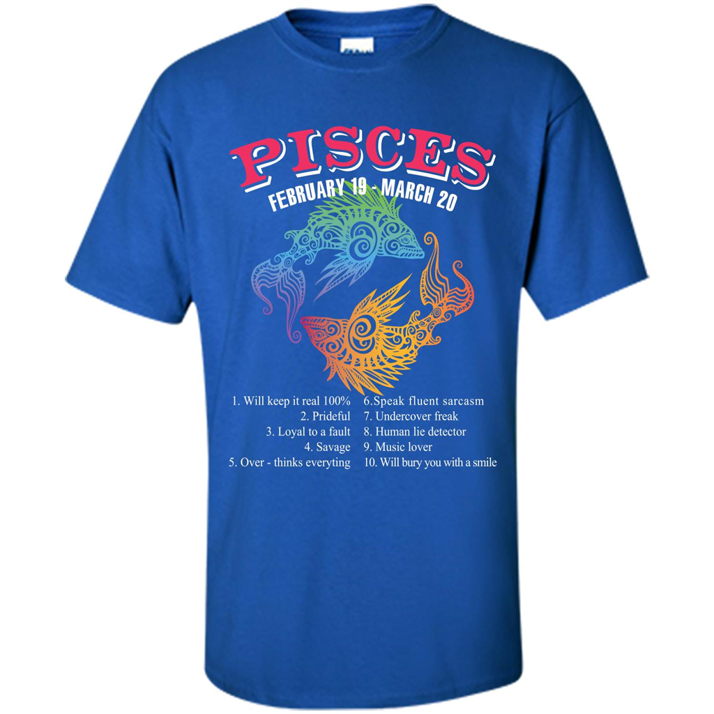 Pisces Facts T-shirt Royal