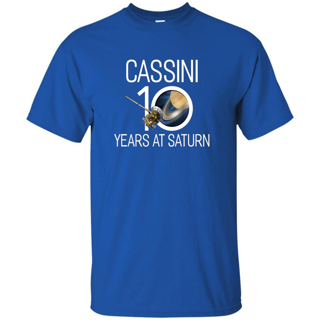 Cassini 10 Years at Saturn T-shirt Royal
