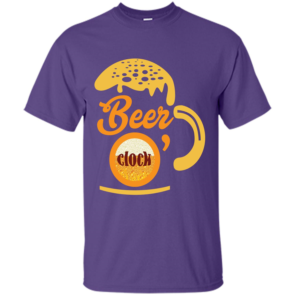 Beer T-shirt Beer O’clock Purple