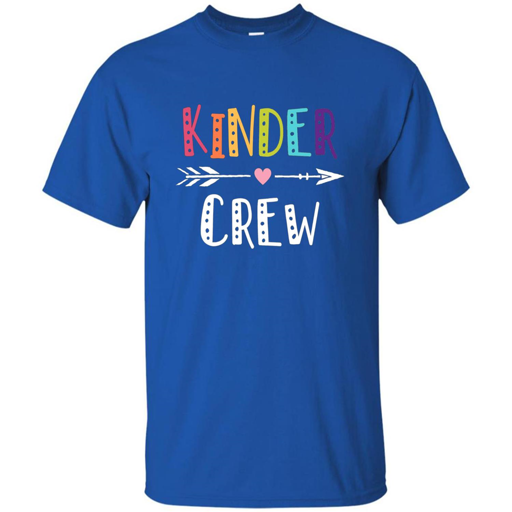 Kinder Crew Kindergarten Teacher T-Shirt School Day T-shirt Royal