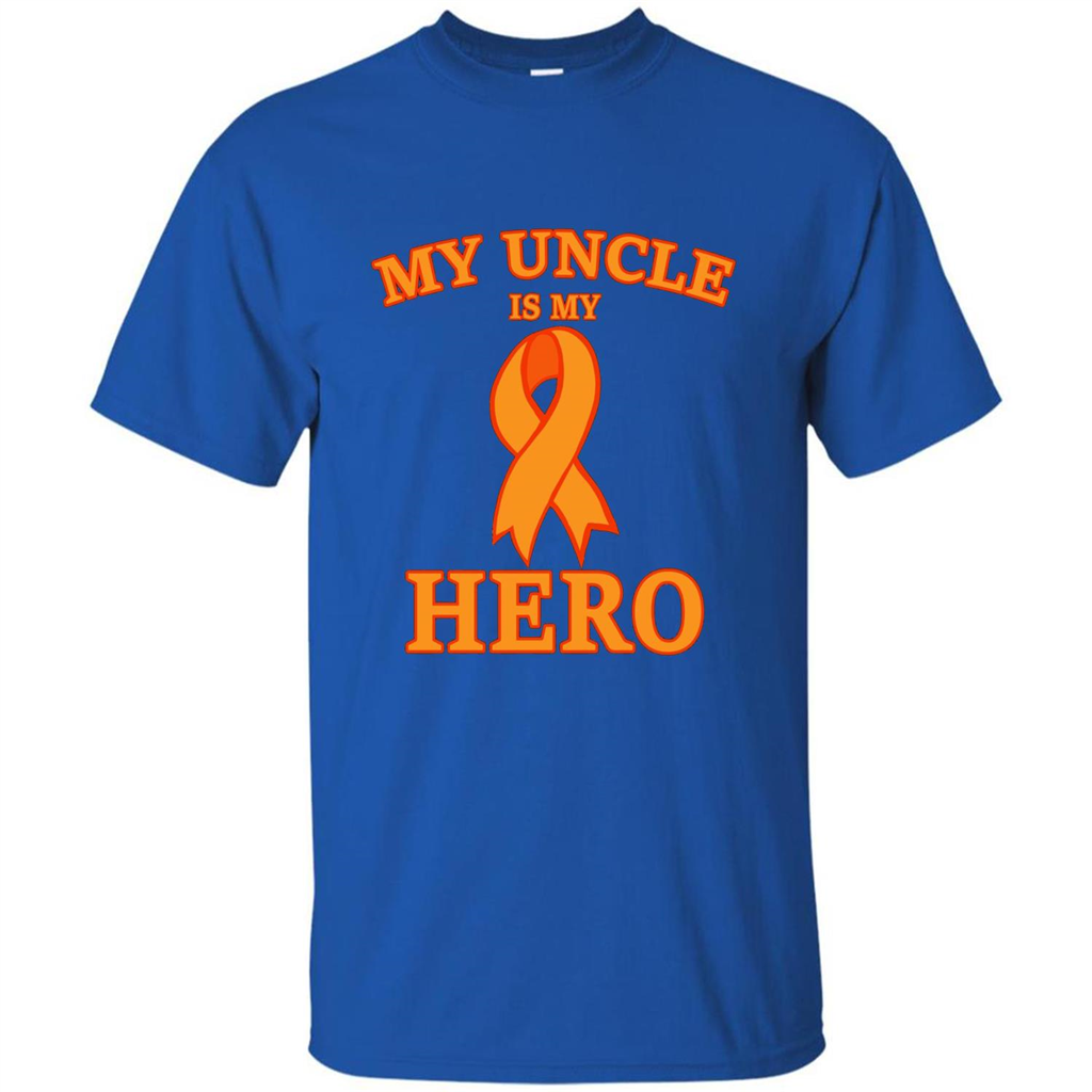 My Uncle is My Hero T-shirt Cancer Awareness T-Shirt Royal