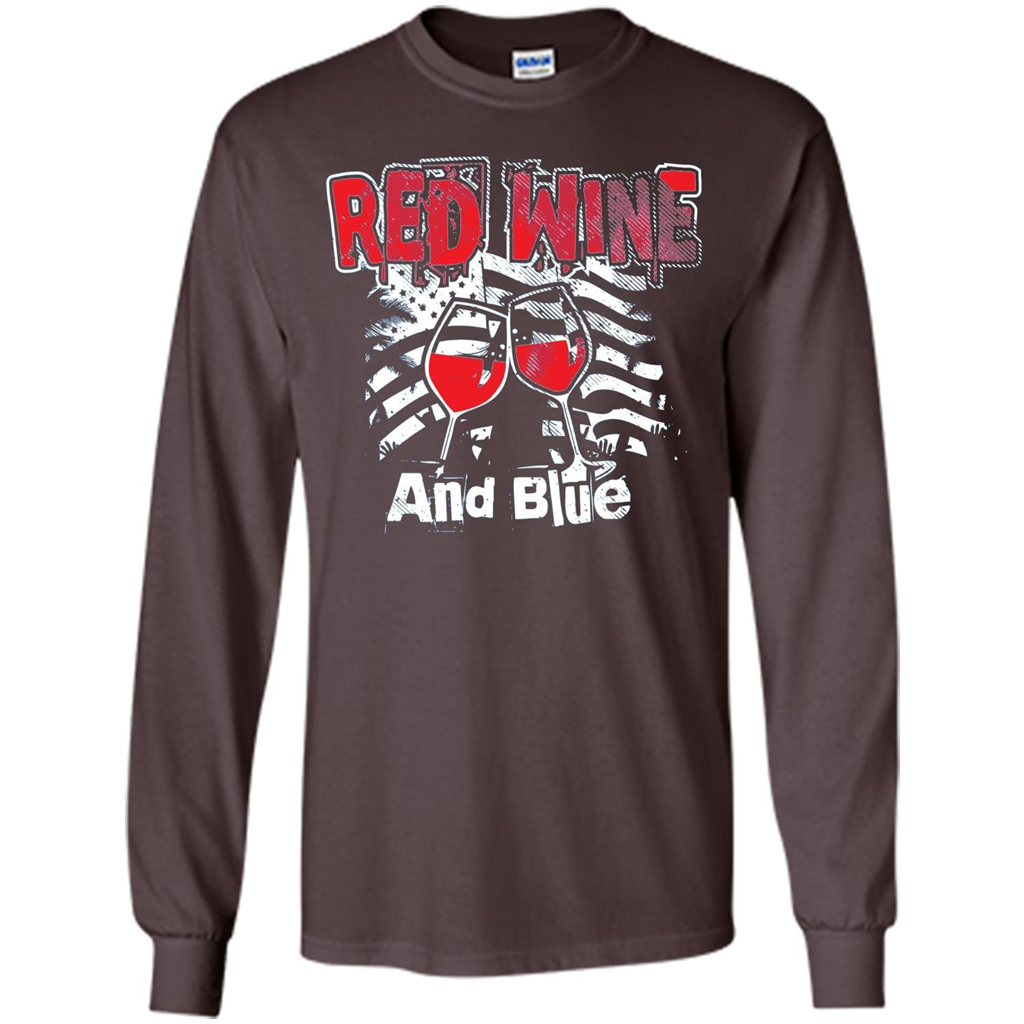 Independence Day T-shirt Red Wine And Blue Dark Chocolate