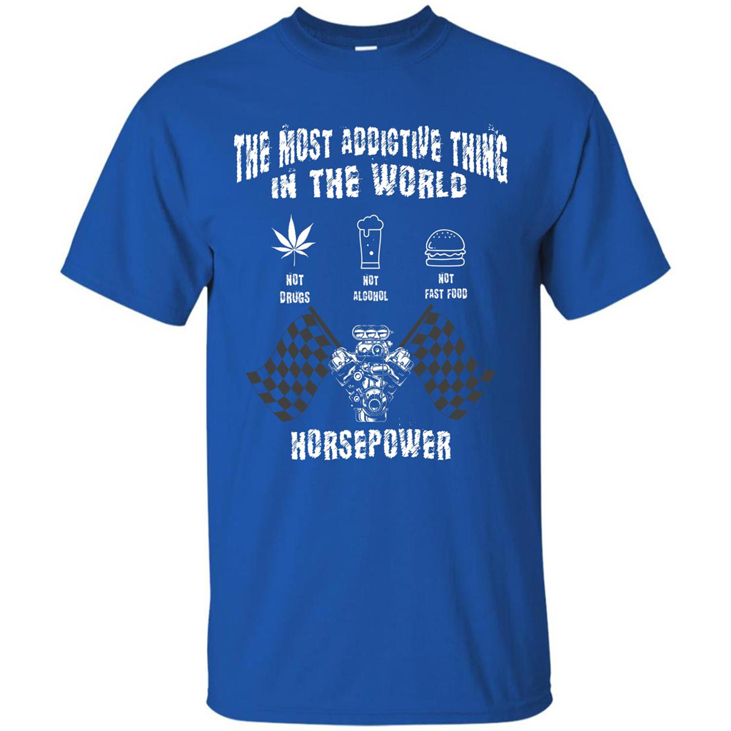 Tipster T-shirt The Most Addictive Thing In The World Not Drugs T-shirt Royal