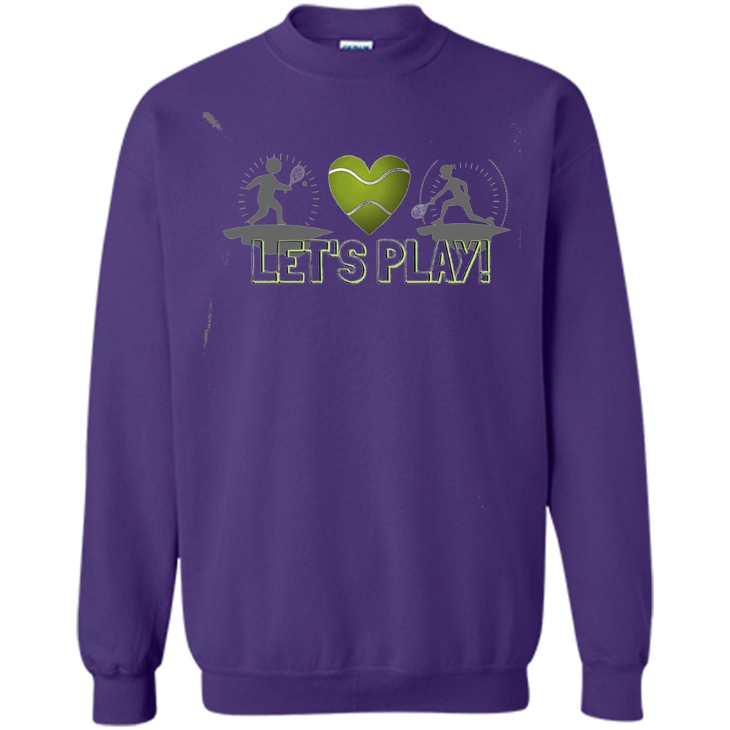 Funny Tennis T-shirt Let's Play Tennis T-shirt Orange
