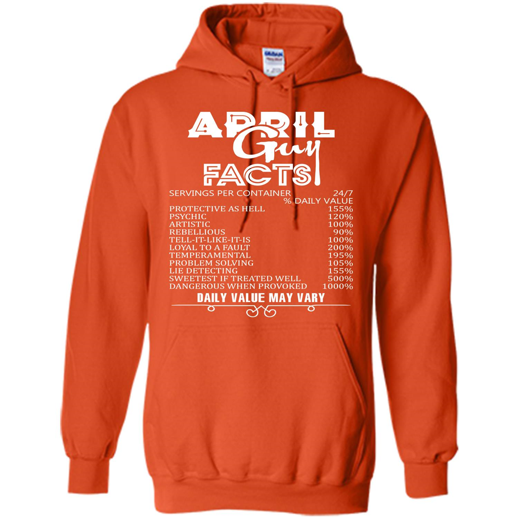 April Guy Facts T-shirt Orange