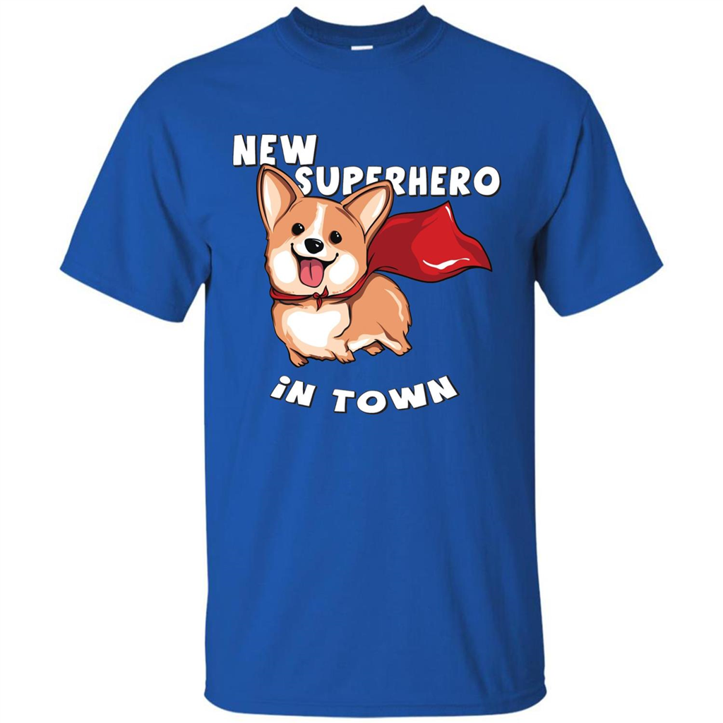 Corgi Doggy T-Shirt New Superhero In Town T-shirt Royal