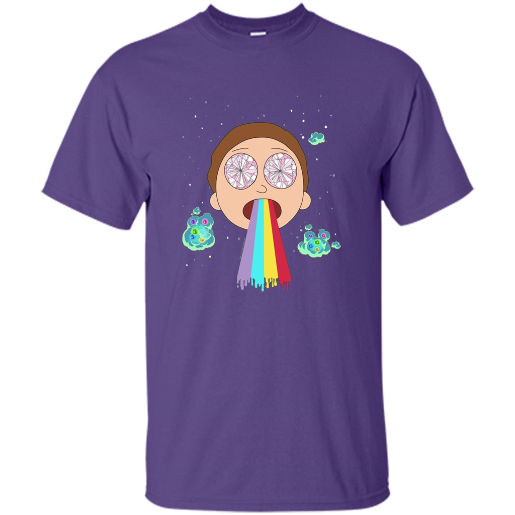 Cartoon Lovers T-shirt Space Morty Purple