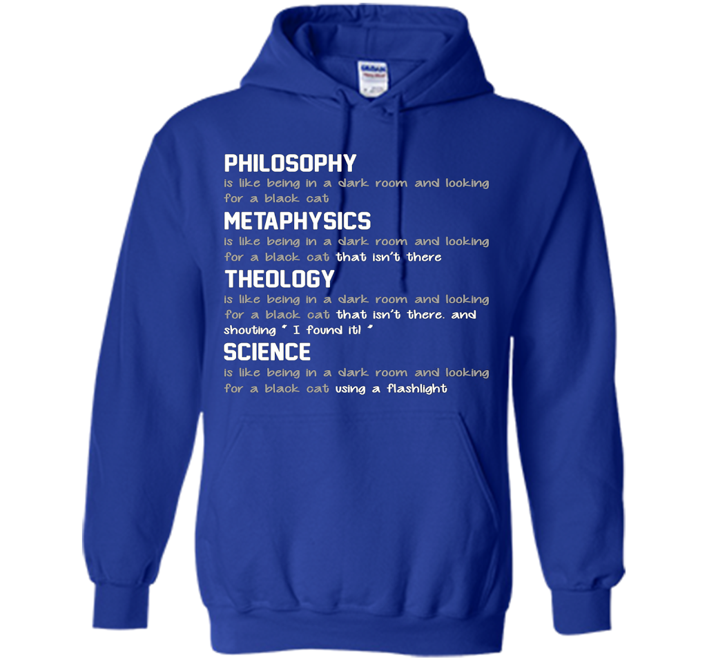 Philosophy metaphysics theology science Tshirt funny cool shirt Royal