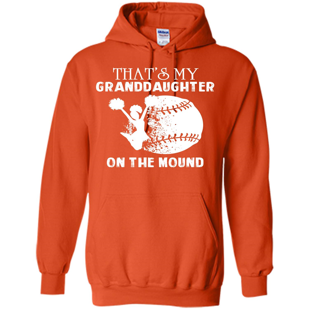 Baseball T-shirt That’s My Granddaughter On The Mound Orange