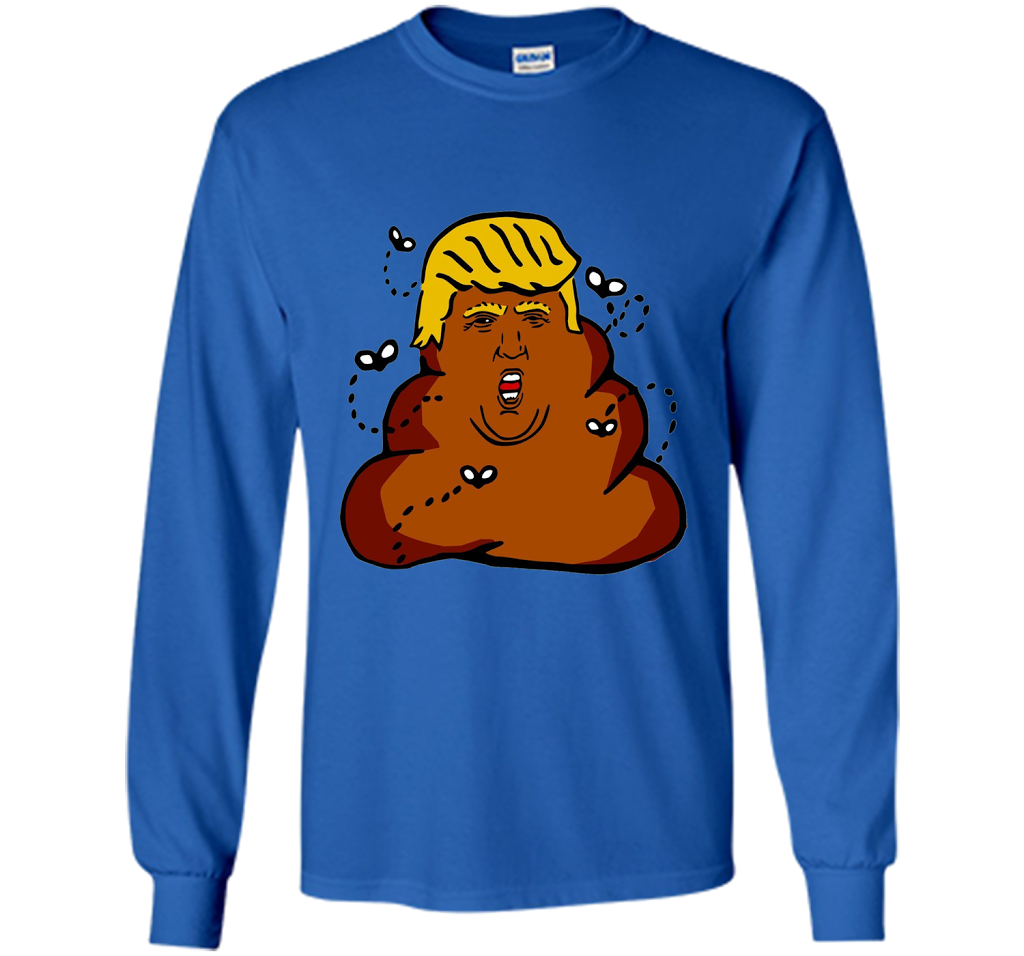 Funny Donald Trump Dump Poop Emoji T-shirt cool shirt Royal