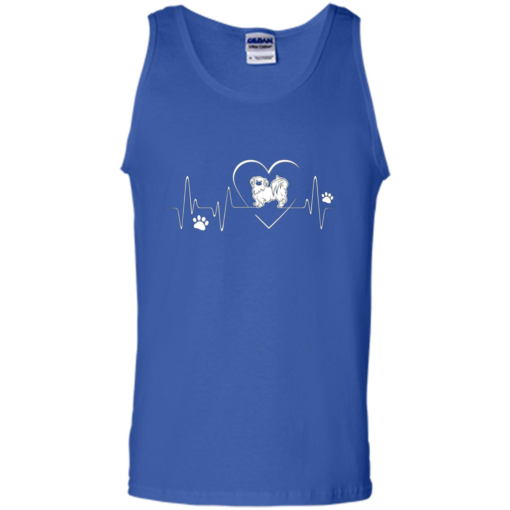Pekehund T-shirt Pekehund Heart Beat T-shirt Royal