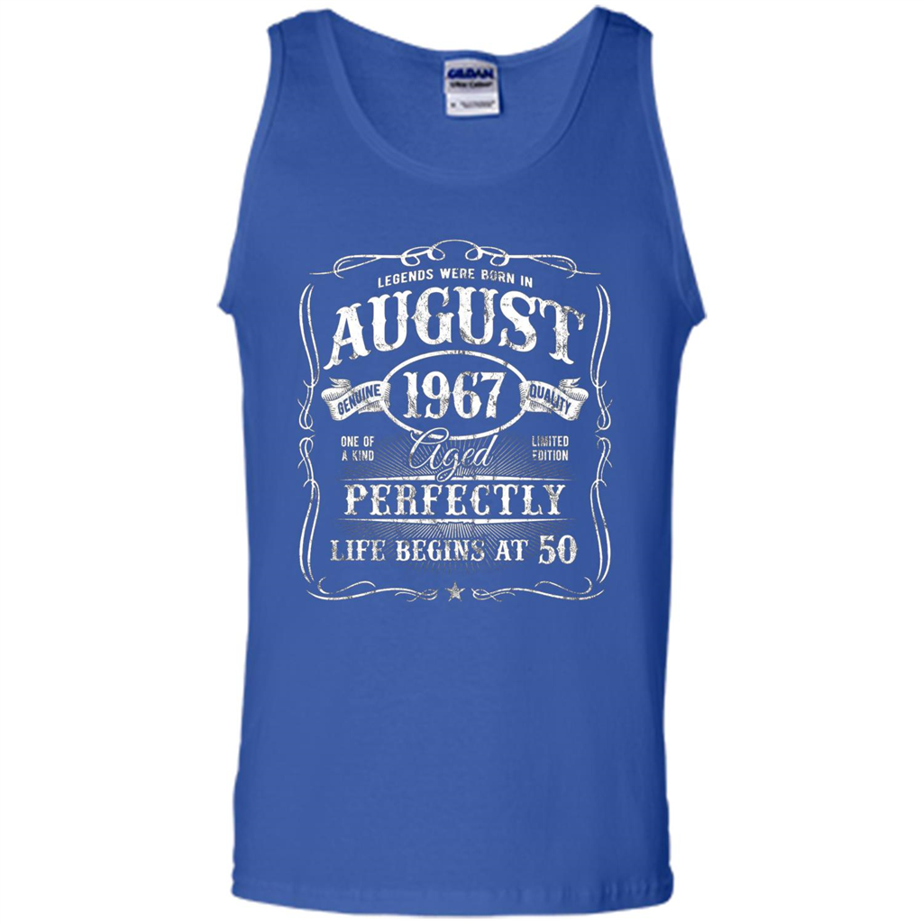 Legends Were Born In August 1967 T-shirt Royal
