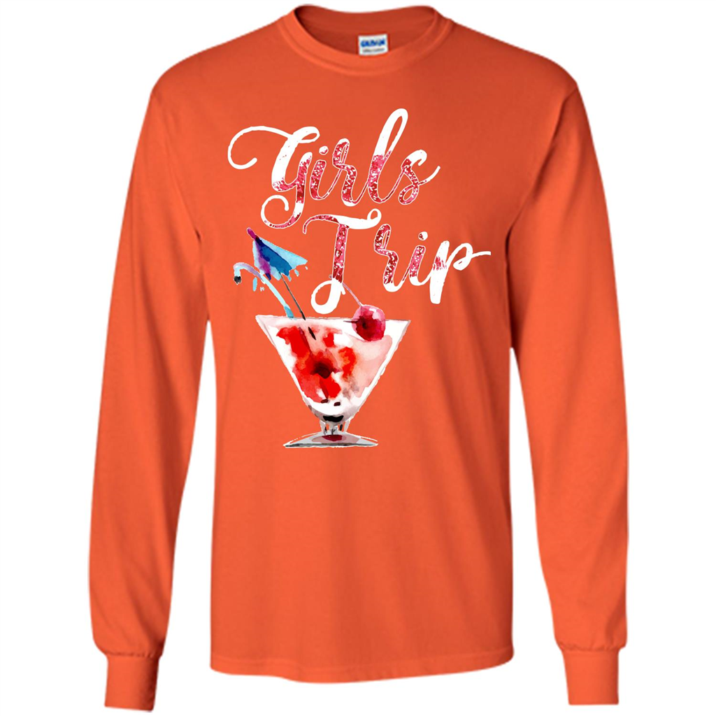 Wine T-shirt Girls Trip Wine Girls Orange