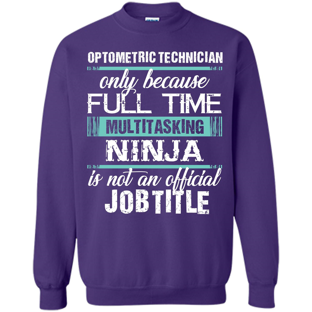 Funny Jobtitle T-shirt Optometric Technician Only Because Orange