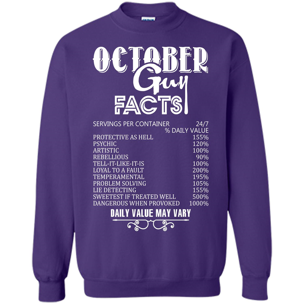 October Guy Facts T-shirt Orange
