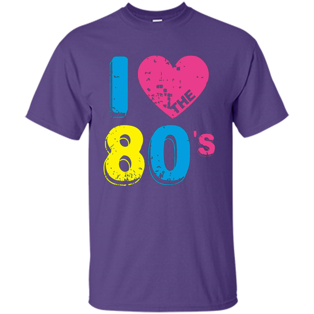 Vintage T-shirt I Love the 80's T-shirt Purple