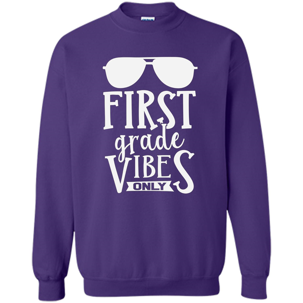 First Grade Vibes Only Back To School T-shirt Orange